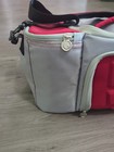 6 Pack Fitness Meal Prep Bag Cooler Lunch Box Gym Workout Bag Six Red Grey