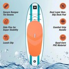 Roc Inflatable Stand Up Paddle Boards With Premium Sup Paddle   Aqua Kayak Seat