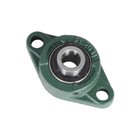 Ucfl202-10 Solid Base  Pillow Block Flange Bearing 5 8  Bore 2 Bolt   10 Pcs 