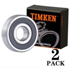 2pack Timken 6303-2rs 17x47x14mm Double Rubber Seal Ball Bearings
