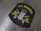 Us Marines Mess With The Best Die Like The Rest Patch Skull   Rifles Usmc