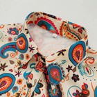 Men s 70s Disco Shirt Paisley 1970s Casual Top Retro Floral X-large  Z3737ye