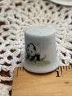 Thimble Porcelain Pandas Hand Painted By Gail See Photos
