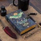 Blank Spell Book Of Shadows Journal With Lock Clasp Vintage Handmade Leather 8x6