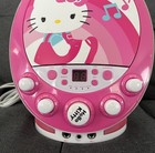 Hello Kitty 66209-wm Disco Party Cd Player Karaoke Machine Boombox Stereo Cd g