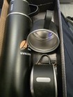 500ml Black silver Stainless Steel Insulated Vacuum Flask W  Handle  2 Cups