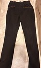 Lot Of 2 Girls Place Black W Zipp Pockets Leggings   Beigh Puma Sweatpants Sz 12