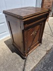 Antique New Royal Treadle Sewing Machine W Cabinet Base Illinois Sewing Company