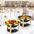316 Stainless Steel Chafer Chafing Dish Sets Catering Food Warmer 8 Qt Bk wh gr