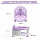 Purple Baby Bath Seat Non-slip Toddler Tub Chair Sit Up Support 4 Suction Cups