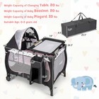 Pack And Play portable Baby Playard W bassinet  Diaper Changing Table   Mattress