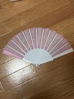 Folding Sensu Fan Pink With Yours Truly Logo Ariana Grande 10th Anniversary