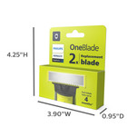 Philips Norelco Oneblade Shaving Replacement Blades 2x