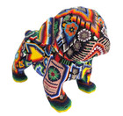 Mexican Huichol Hound Dog Sculpture Statue Mexico Figure Made Of Resin   Beads