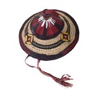 Fulani Conical Straw Hat For Children   Handmade Summer Hat  Beach Hat  7-10 