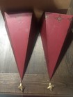 Wall Sconces 2 Set Southern Living At Home Slah Red Sassy Metal Art Decor Sconce