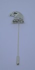 Solid 935 Argentium Silver Men s Excellent Beautiful Men s Eagle Head Lapel Pin