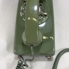 Vintage 70   s Bell System Western Electric Green Rotary Dial Wall Telephone Works