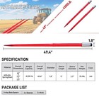 49  Hay Spike 2pc Bale Spears 4500lb Cap Each For Bobcat Skidsteer Tractor