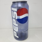 Vintage Pepsi Cola Translucent Blue Plastic Giant Soda Can Coin Bank As No Power