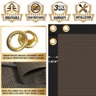 Inf 175gsm Privacy Fence Screen Windscreen Fencing Mesh Shade Cover Garden-brown