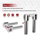 6  Rise 1  Clamp One Piece Handlebar Riser For Harley Dyna Softail Sportster