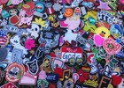 100 Mixed Iron On And Sew On Patches  Huge Patch Lot Ships Usa Free  Appliques