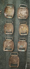 7 Used Antique Civil War Era Bridal Tack Harness Heart Buckles 2 Sizes