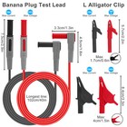 24pcs Electrical Multimeter Test Leads Probes Set Banana Plug Alligator Clips