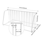 Dual Sided Bicycle Storage Stand Commercial Floor Bike Rack Stand White Durable