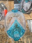 Snorkel Mask S m Teal Full Face Seac Libera Anti-fog Underwater Diving Panoramic