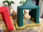 Lot Of 7 Fisher Price Little People Nativity Tents   Palm Trees-three Wisemen