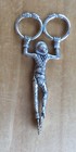 Silver Harlequin Tongs With Unknown Hallmarks Excellent Detail