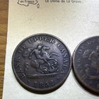 1852 1854 1857 Bank Of Upper Canada Copper One Half Penny 