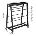 8-rod Spool Holder 400lb Capacity Heavy Duty Wire Storage With Locking Wheels