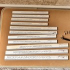 Vintage Leroy Lettering Keuffel   Esser Co  S18-2 Usa W  Wooden Case