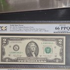 Pcgs  2 2017a Federal Reserve Note Solid Star Error 66 Ppq   64 Ppq Lot Of 2