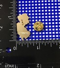 New Jersey State Flag Map Outline Shaped Travel Souvenir Enamel Lapel Hat Pin