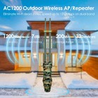Long Range Wi-fi Extender Outdoor Wireless Router Ac1200 Dual Band Repeater Ap