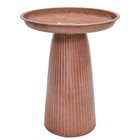 Gleeful Garden Metal Outdoor Bird Bath - Canyon Clay Glaze By Sunnydaze