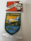 Vintage Colorado Embroidered Travel Souvenir Patch Mountains Water 1960s-70s Nos