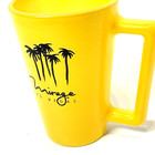 Rare The Mirage Hotel Casino Las Vegas Yellow Ceramic Coffee Mug Logo Palm Trees