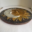 Sun   Moon Celestial Zodiac Astrology Sculpture Wall Art Plaque Ceramic