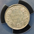 British India 1894-b 1 4 Rupee Sw-6 322 Prid-429 Unc