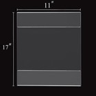 Pecmuikee 11 X 17 Acrylic Sign Holder Horizontal    wall 11 17  Clear-6 Pack