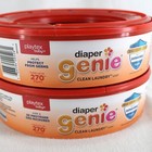 Playtex Diaper Genie Bag Refills Lot Of 2 Clean Laundry 270 Count