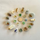 Genuine Beach Sea Bonfire Glass Unique Beautiful Colors Surf-tumbled Multi s 