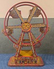 1930 s Vintage J Chein Co Tin Wind-up Ferris Wheel Hercules Mechanical Litho Usa