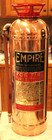 Antique Vintage Empire American Lafrance Copper Brass Fire Extinguisher-polished