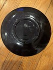 Vintage Russian Plate Hand Painted Fruits vegetables On Black Lacquer Wooden  8 